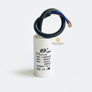 Combo 2 tụ khởi động 6uf 450v cbb60 senju trắng