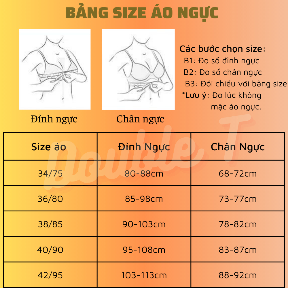 Áo ngực, áo lót mặc áo dài, sơ mi siêu nâng đệm 5cm cao cấp Sisterhood, có gọng ren dễ thương Double T#3060