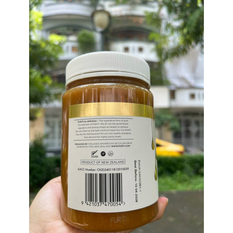 Mật ong Manuka Puriti Premium Pure raw UMF 10+ 1kg