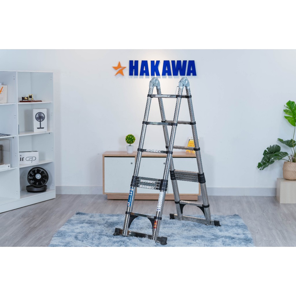 Thang inox rút đôi Hakawa HK-25A - Bảo Hành Chính  Hãng 12 Tháng