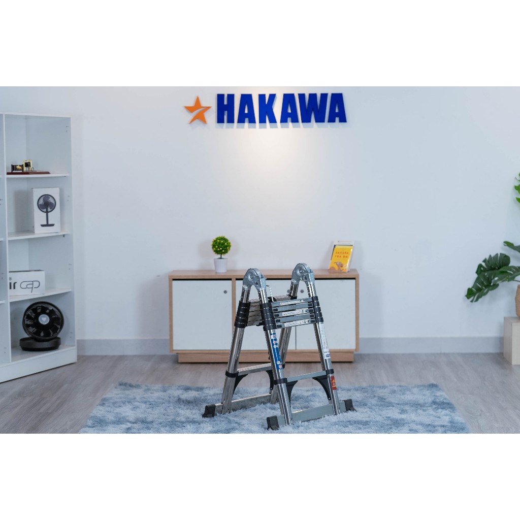 Thang inox rút đôi Hakawa HK-19A - Bảo Hành Chính Hãng 12 Tháng