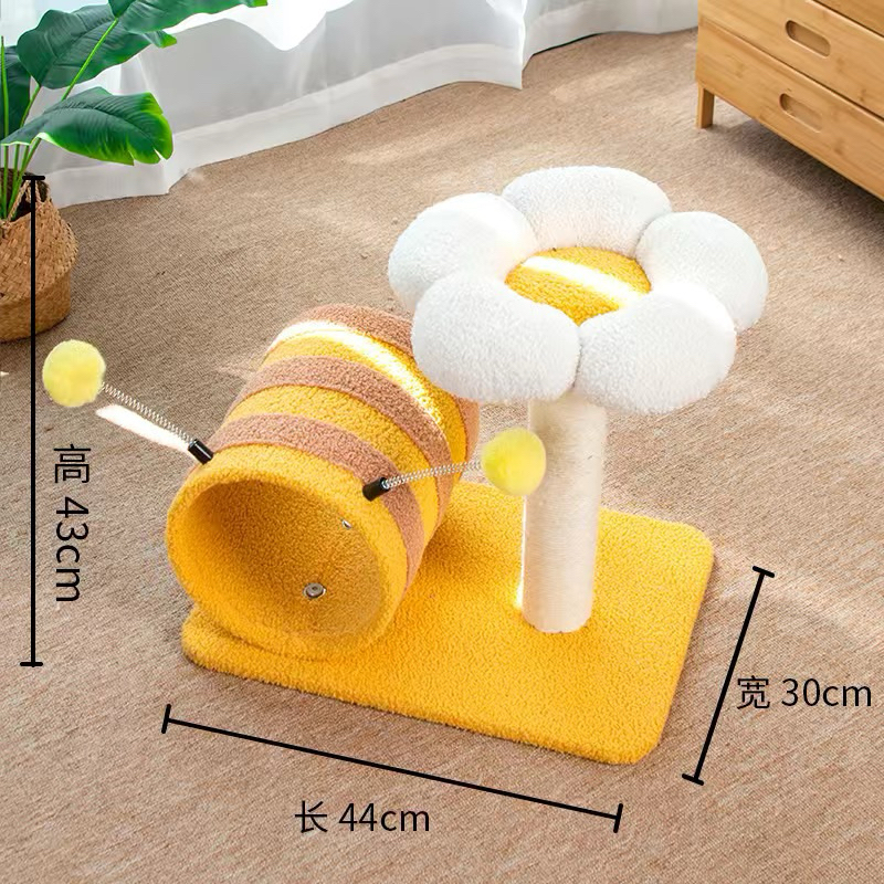 8 mẫu trụ cào móng bông hoa xinh xắn cho thú cưng🌸