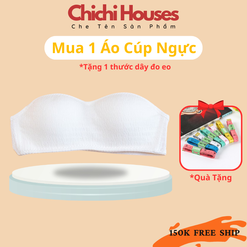 Áo ngực quây Eva Bra không dây đệm mỏng chống tuột 2 kiểu mặc tặng kèm dây áo chất liệu su êm ái - 1875