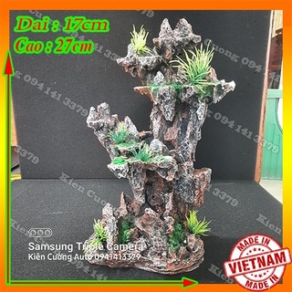 Mô hình núi- hòn non bộ - trang trí bể cá