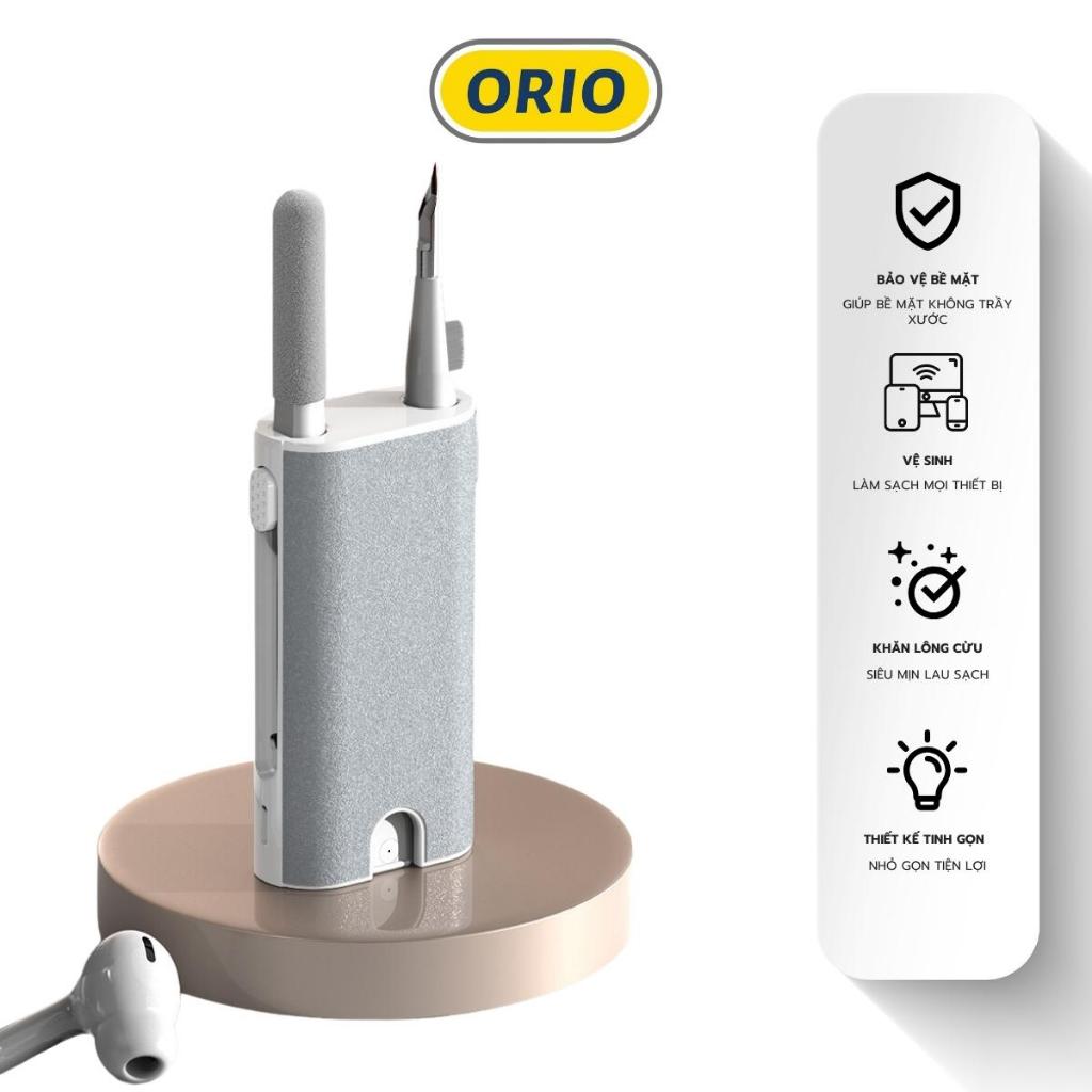 Bộ Vệ Sinh Tai Nghe Airpods Đa Năng 5 in 1 Điện Thoại + Laptop + Bàn Phím Làm Sạch Gọn Nhẹ Cầm Tay ORIO-VS02