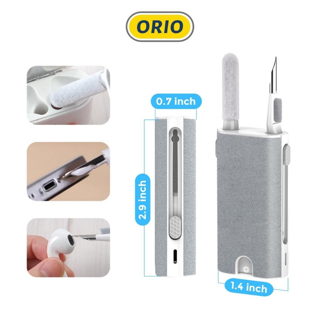 Bộ Vệ Sinh Tai Nghe Airpods Đa Năng 5 in 1 Điện Thoại + Laptop + Bàn Phím Làm Sạch Gọn Nhẹ Cầm Tay ORIO-VS02