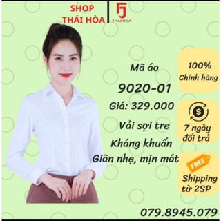 Áo Thái Hòa đủ màu vải sợi tre kháng khuẩn thoáng mát có độ giãn tốt 9020