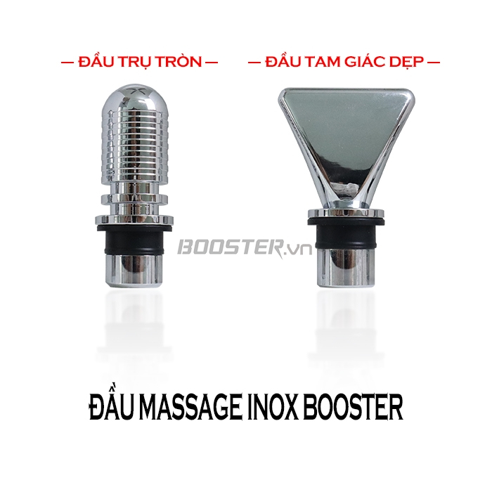 Đầu massage inox cao cấp cho máy massage Booster T, Mini X6, MINI LS, PRO3, M2-A, M2-B, M2-C, M2-E