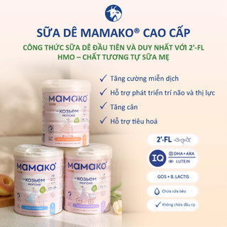 Sữa công thức dê mamako premium - 800g sữa dê nga tăng cường miễn dịch