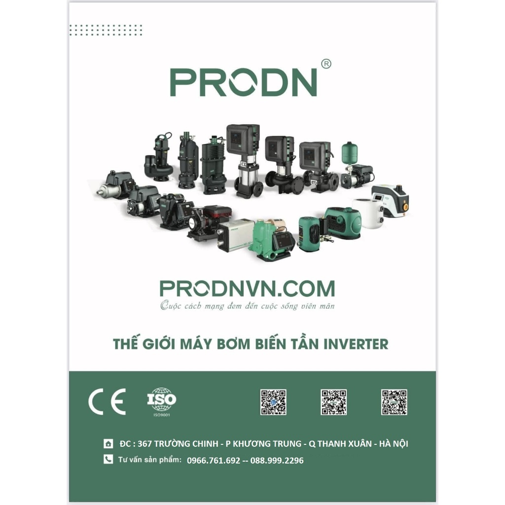Bơm tăng áp biến tần PRODN CHM2-2Z