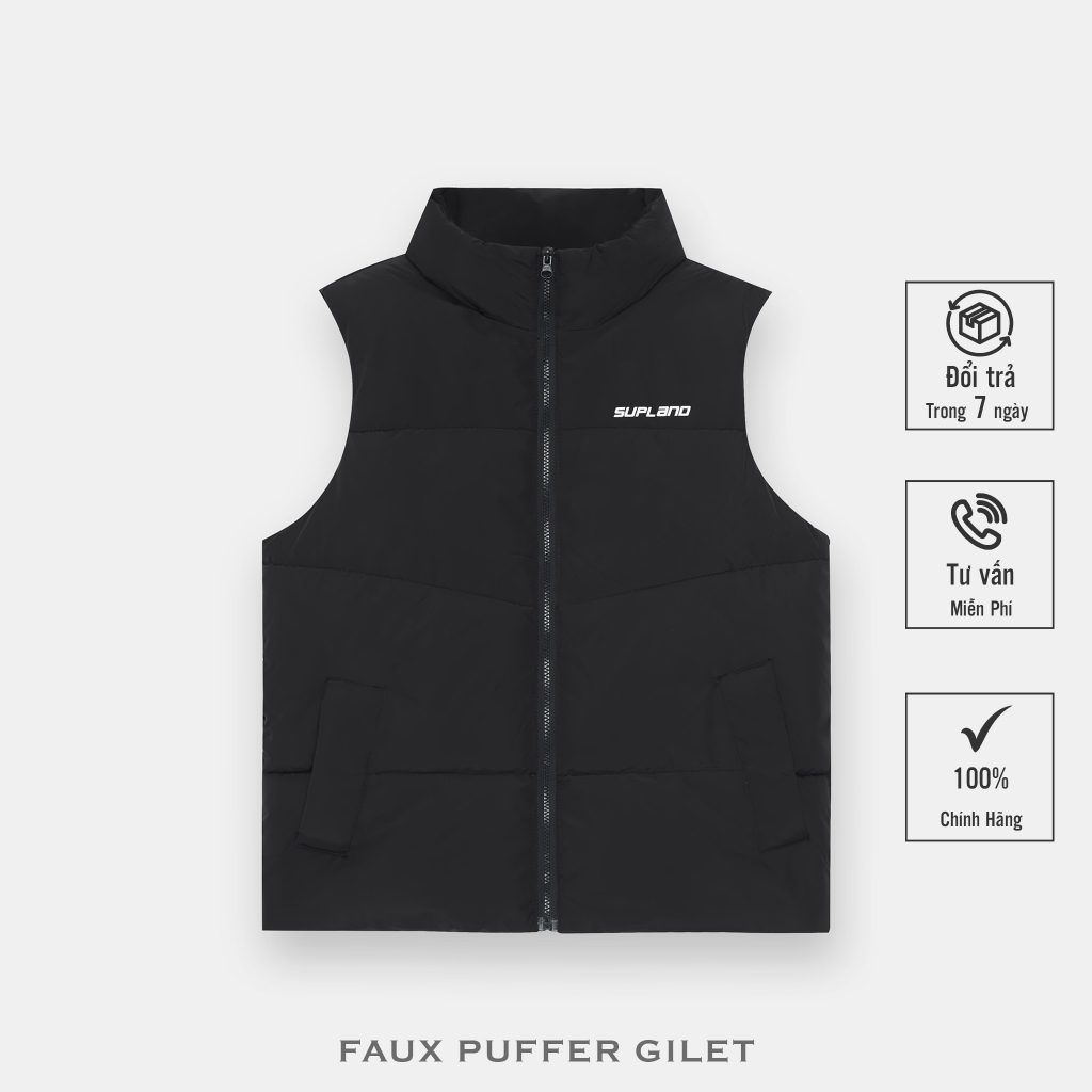 Áo Gile phao SUPLAND Faux Puffer Gilet