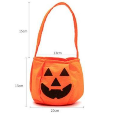 🍄Sỉ Túi Xách Bí Ngô Halloween Cho Bé Đựng Kẹo, Quà Bánh. Giỏ Xách Hình Trái Bí Ngô