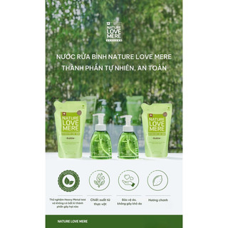 Nước rửa bình sữa Nature Love Mere Hàn Quốc cao cấp an toàn từ tự nhiên chai/ túi 550/500ml