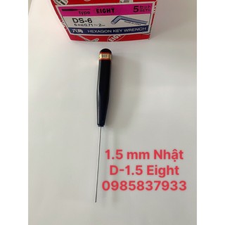 Chìa vặn Lục giác mini 1.5 mm D-1.5 Eight Nhật tại Máy NTT bảo hành dài hạn tháo lắp ốc cỡ nhỏ hiệu quả dễ dàng