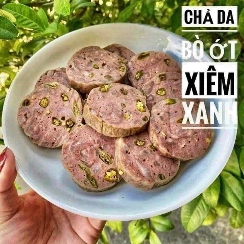 Chả bò da ớt xiêm xanh 1 đòn 500gr