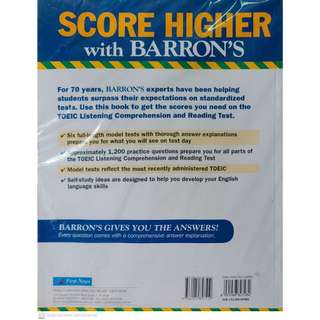 Sách Barron's TOEIC Practice Exams (và file Audio Listening)
