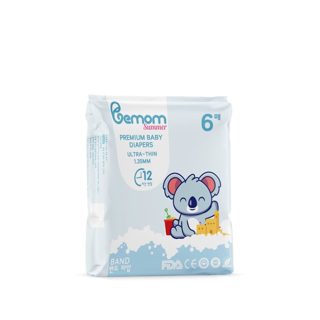 Gói Minipack  tã/bỉm Bemom Summer nội địa Hàn Quốc dán quần đủ size NB6/S6/M6/L6/M6/L6/XL6/2XL6/3XL6/4XL6