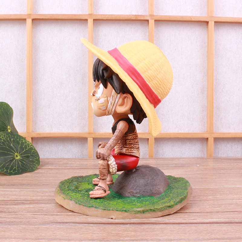 Mô hình One Piece Luffy băng bó tư thế ngôi figure mô hình one piece