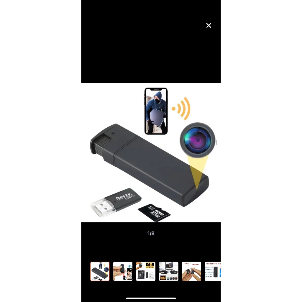 Camera wifi MINI 1080p xem qua điện thoại