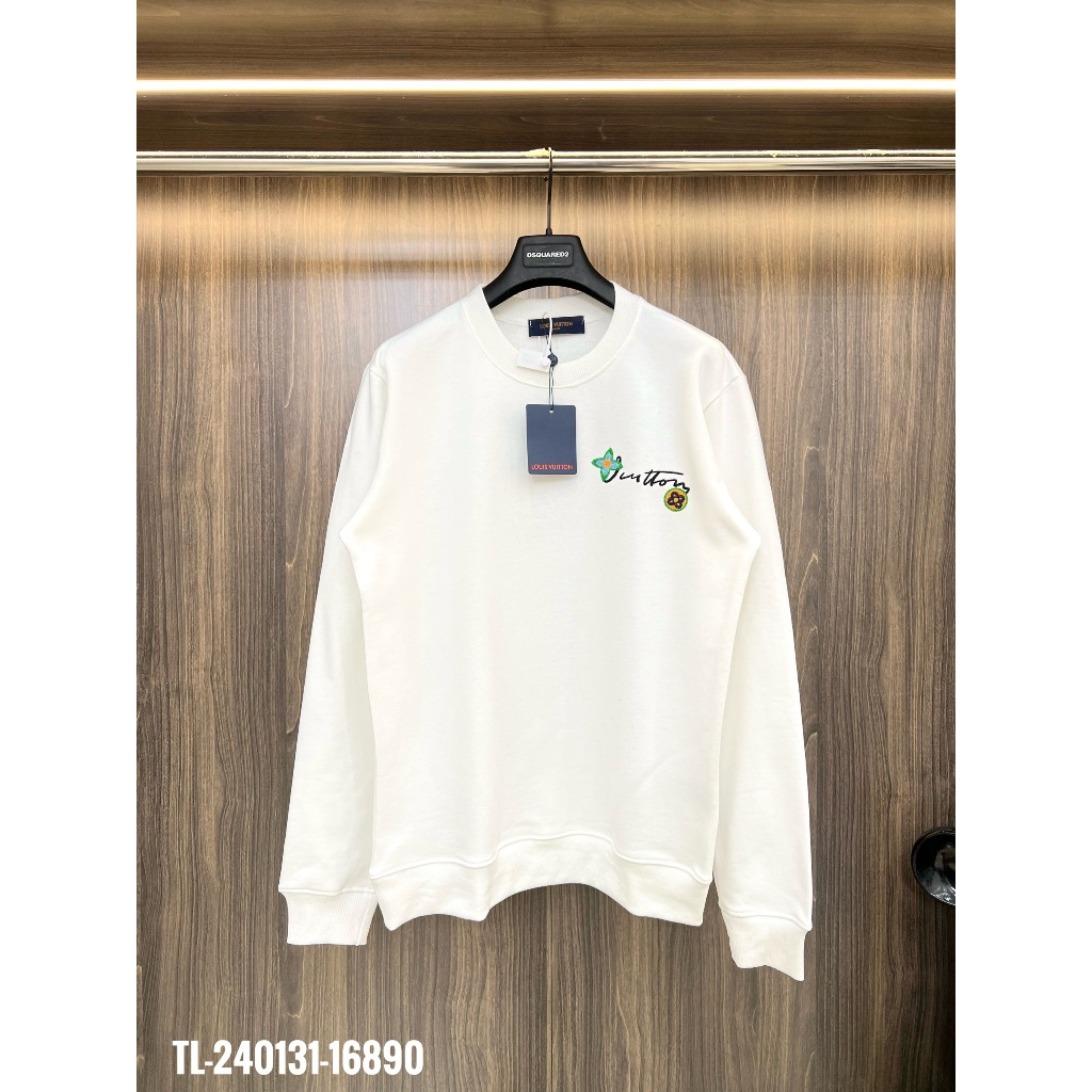 🔥Hot🔥Áo nỉ LV thêu hình trước sau thiết kế hot trend Nam nữ Thu Đông 2023