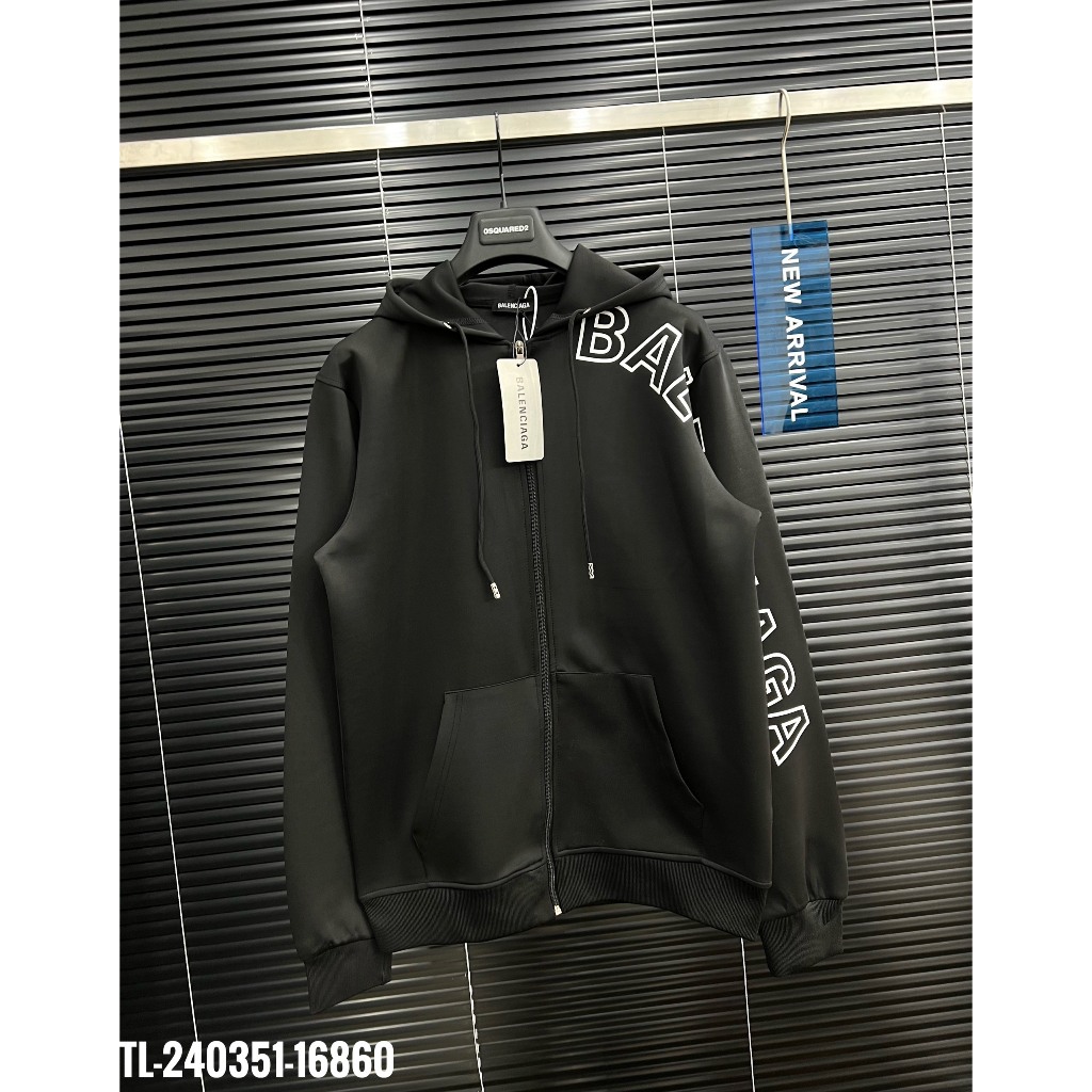 🔥Hot🔥Áo hoodie Balenciaga in chữ tay thiết kế hot trend Nam nữ Thu Đông 2023