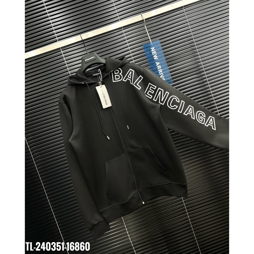 🔥Hot🔥Áo hoodie Balenciaga in chữ tay thiết kế hot trend Nam nữ Thu Đông 2023