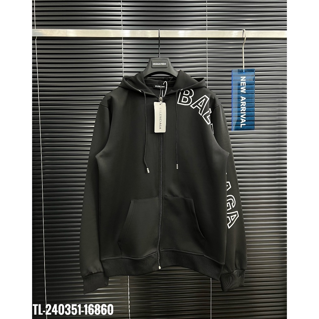 🔥Hot🔥Áo hoodie Balenciaga in chữ tay thiết kế hot trend Nam nữ Thu Đông 2023