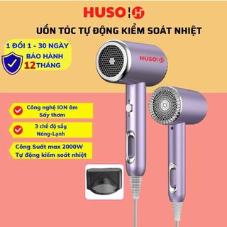 Máy sấy tóc HUSO công suất lớn 6000W tạo kiểu hai chiều nóng lạnh ,kiểm soát nhiệt tự động, bảo hành 12 tháng