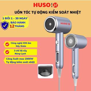 Máy sấy tóc HUSO máy sấy mini tạo kiểu hai chiều kiểm soát nhiệt tự động , bảo hành 12 tháng
