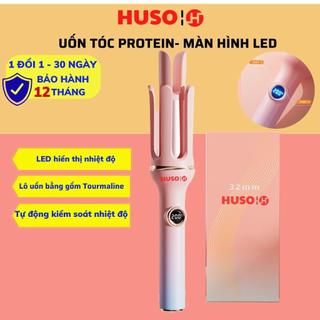 Máy uốn tóc xoăn tự động HUSO trục uốn 32mm kiểm soát nhiệt có LED hiển thị nhiệt độ, chống bỏng, chóng cháy sơ tóc