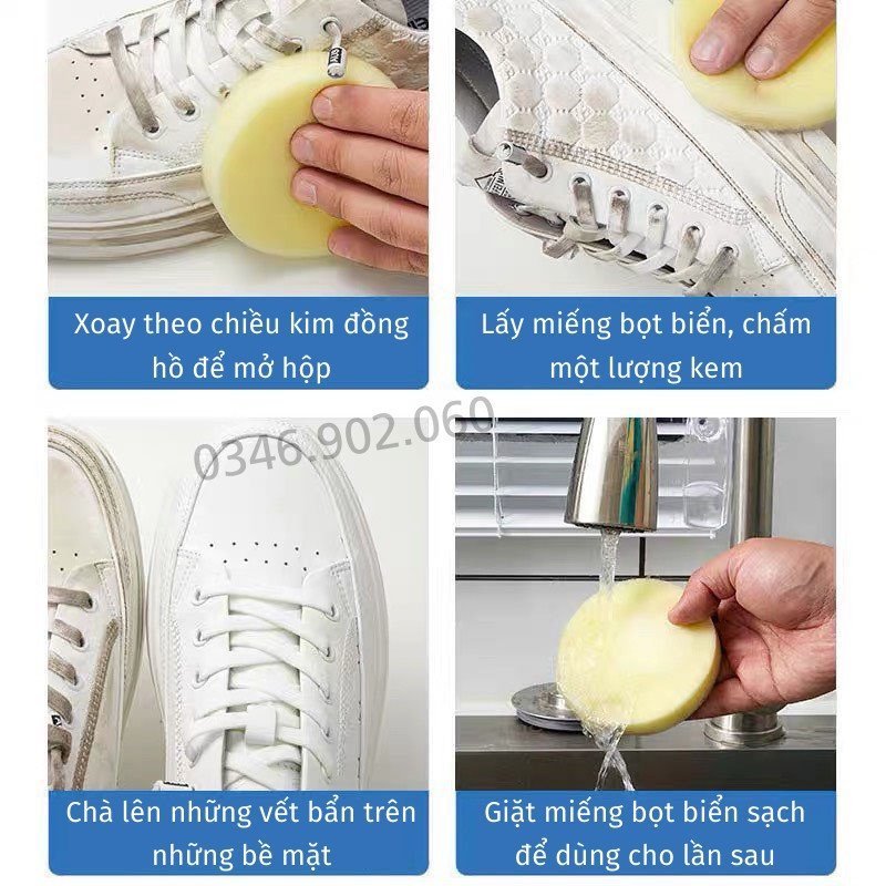 Sáp Lau Giày Nami Kem Vệ Sinh Giày Làm Trắng Hiệu Quả Đa Năng