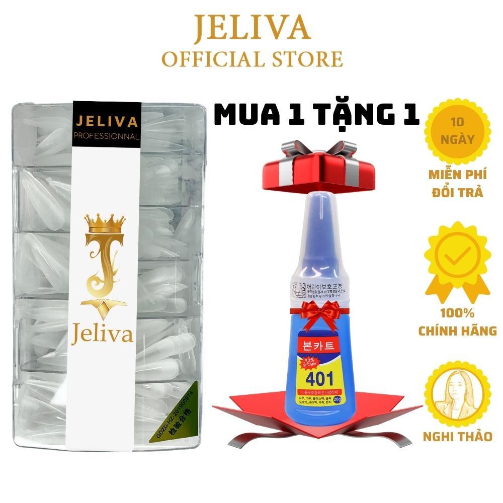 Móng úp tay nhám JELIVA A hộp 500 móng