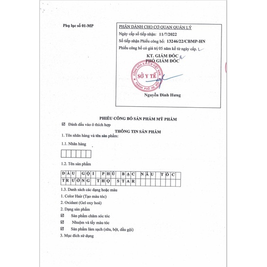 Dầu gội phủ bạc Dạ Thảo Liên  Thành phần thảo dược thiên nhiên