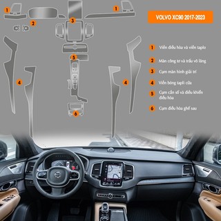 Dán PPF nội thất ô tô VOLVO XC90 chống xước, che mờ vết xước T-Home&More