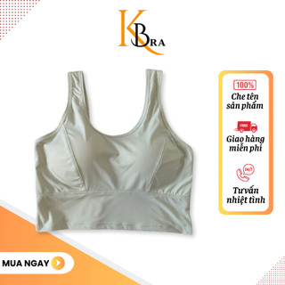 Áo bra nữ đúc su mút mỏng chất vải mát lịm kbra 8013