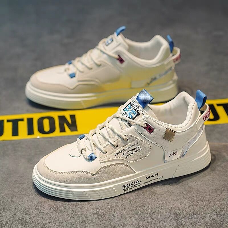 Giày nam mẫu mới, sneaker cổ cao cá tính siêu đẹp mã 2260 màu be LALABEO Fashion