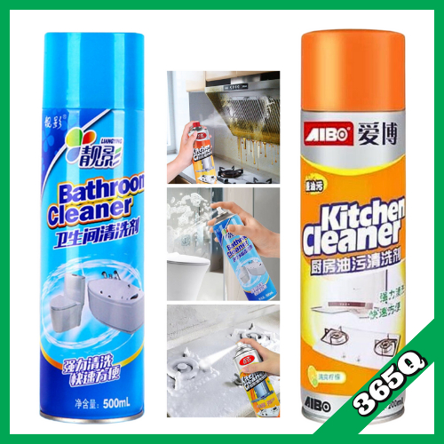 Bình xịt bọt tẩy rửa cặn bẩn nhà tắm, nhà bếp siêu sạch, chai xịt Kitchen Cleaner/ Bathroom Cleaner 500ml