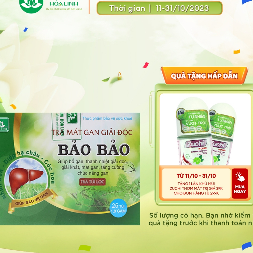 Trà túi lọc Bảo Bảo - Hộp 25 túi