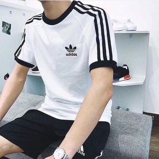 Áo Thun Unisex cotton tay lỡ DA.S THÊU tay phối sọc , áo thun form rộng nam nữ siêu hot