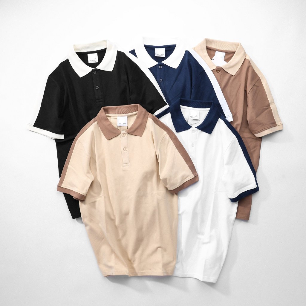 Áo thun nam POLO tay ngắn thiết kế vải cá sấu thoáng mát, phong cách trẻ trung trendy