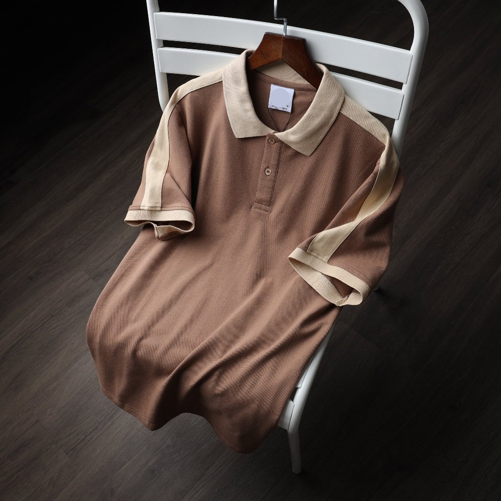 Áo thun nam POLO tay ngắn thiết kế vải cá sấu thoáng mát, phong cách trẻ trung trendy