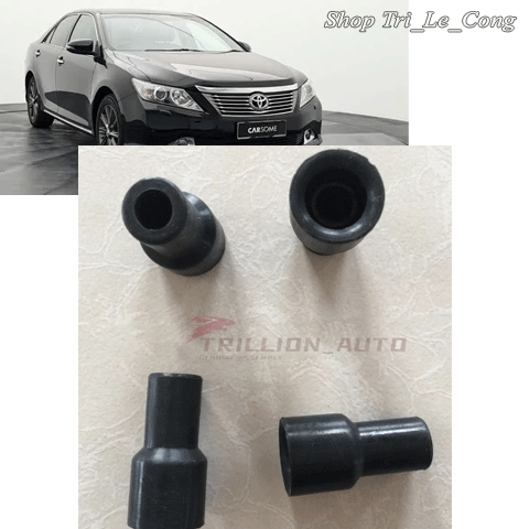 Bộ 4 Nút Cao Su đầu Bugi Toyota Innova Bọc chụp Đánh Lửa xe hơi ô tô Avanza Vios Rush Camry corolla 
