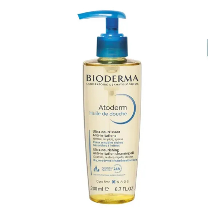 Dầu Tắm Làm Sạch Cho Da Nhạy Cảm Bioderma Atoderm Huile De Douche 200Ml