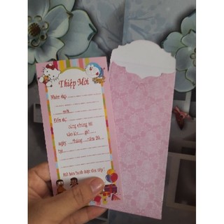 Sấp 20 thiệp mời sinh nhật (10 phong bì, 10 thiệp)