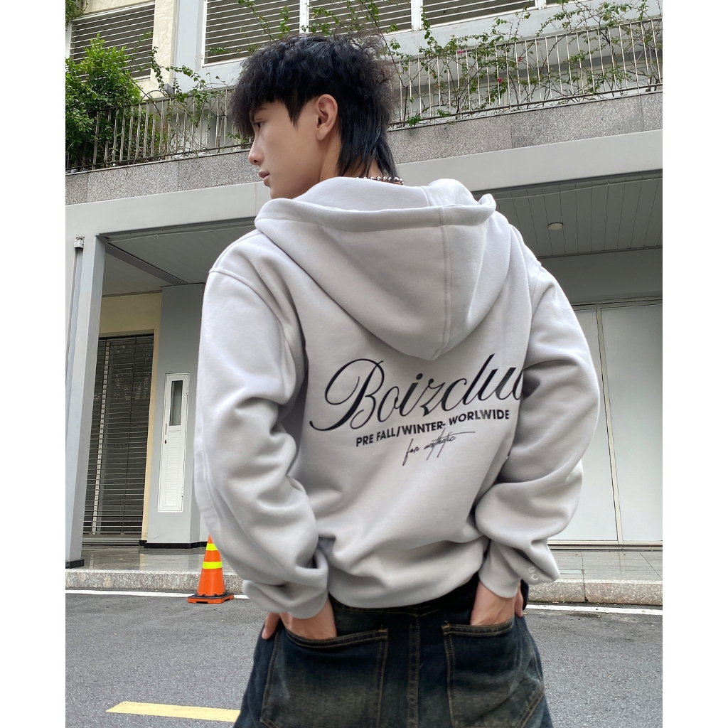 Áo khoác hoodie nam nữ boizclub hoodie zip unisex hình in nổi