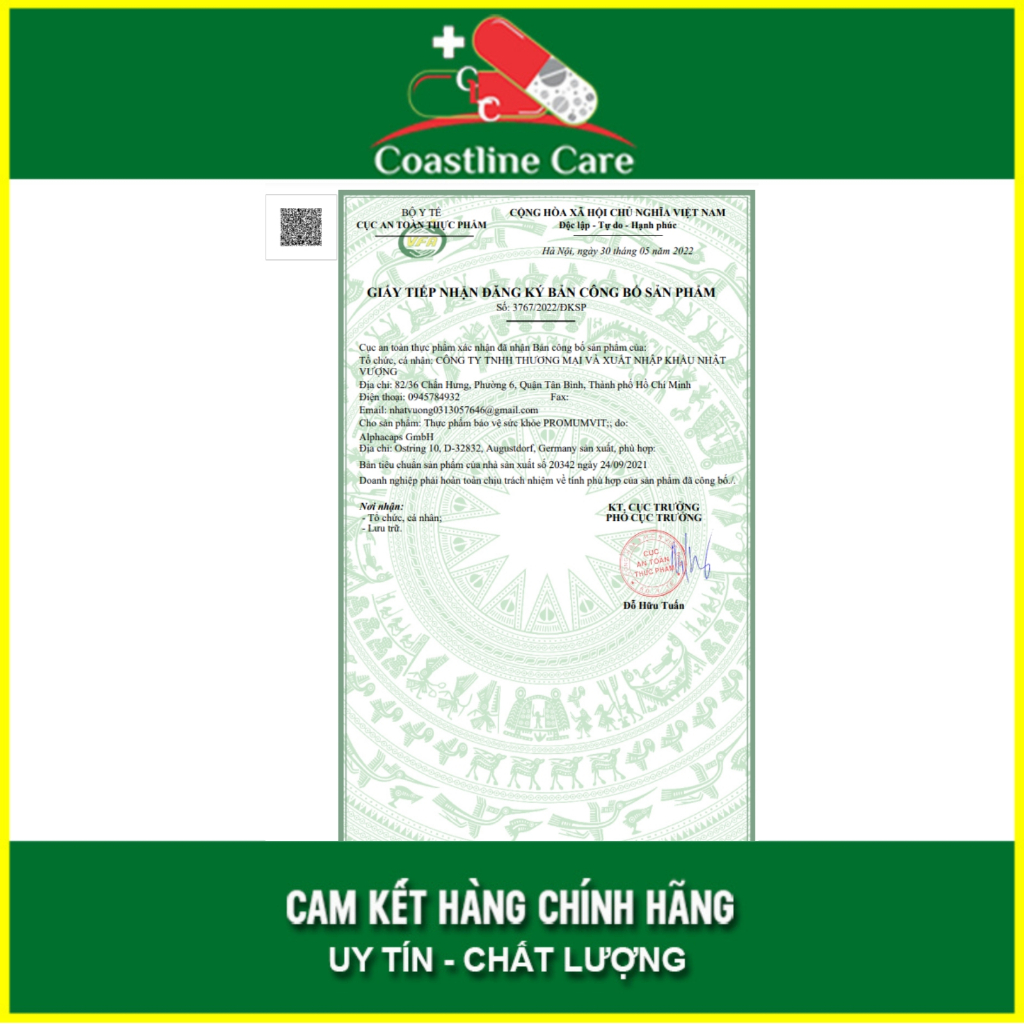 Promumvit - Giúp cung cấp vitamin và khoáng chất giúp tăng cường sức khỏe  - Coastlinecare