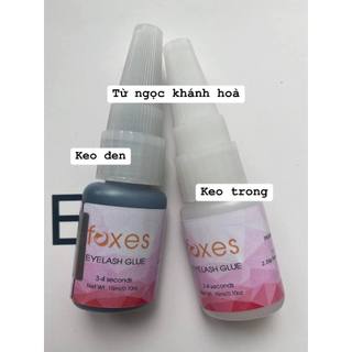 Keo gel nối mi, keo trong và keo đen, keo foxes