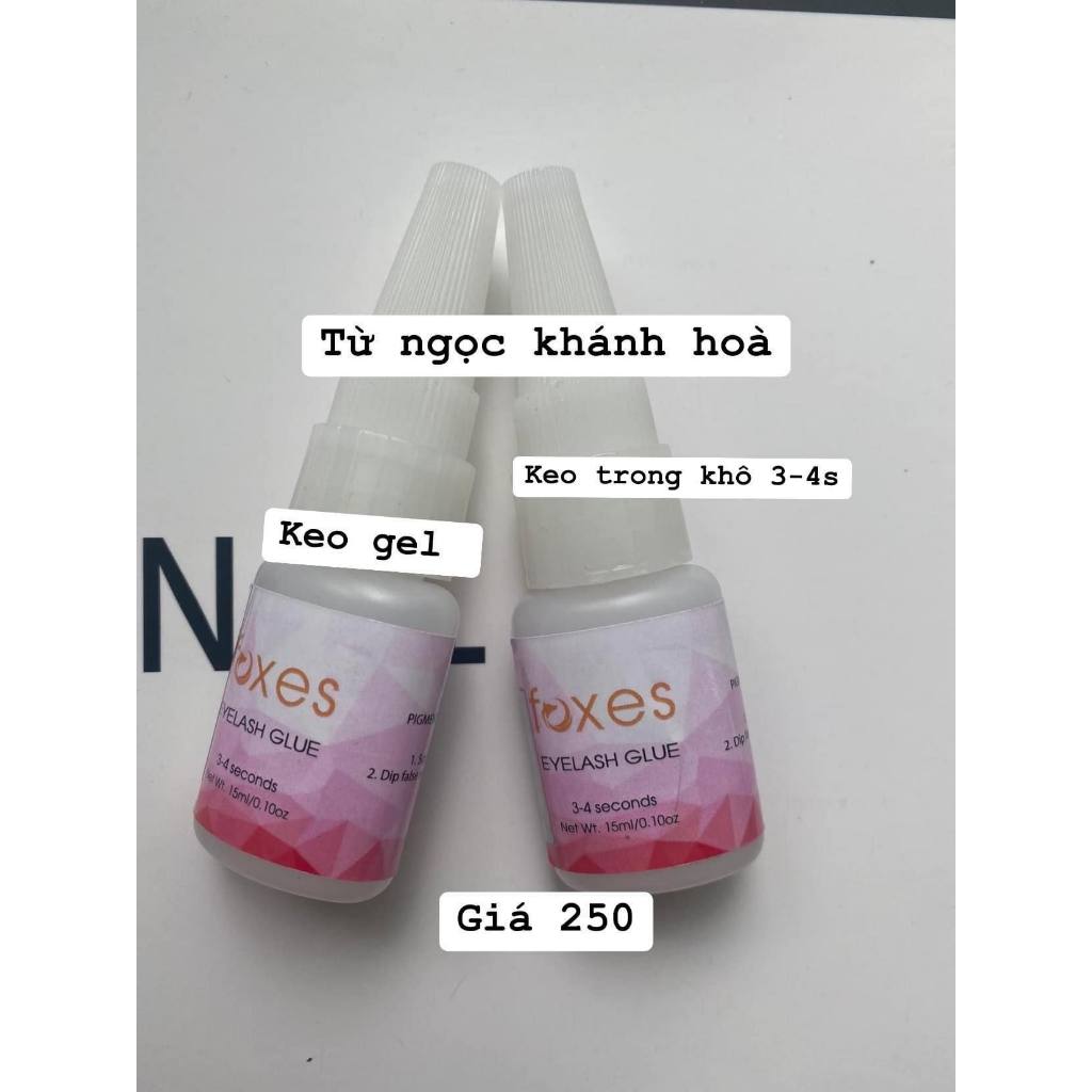 Keo Gel Nối Mi, Keo Trong Và Keo Đen, Keo Foxes