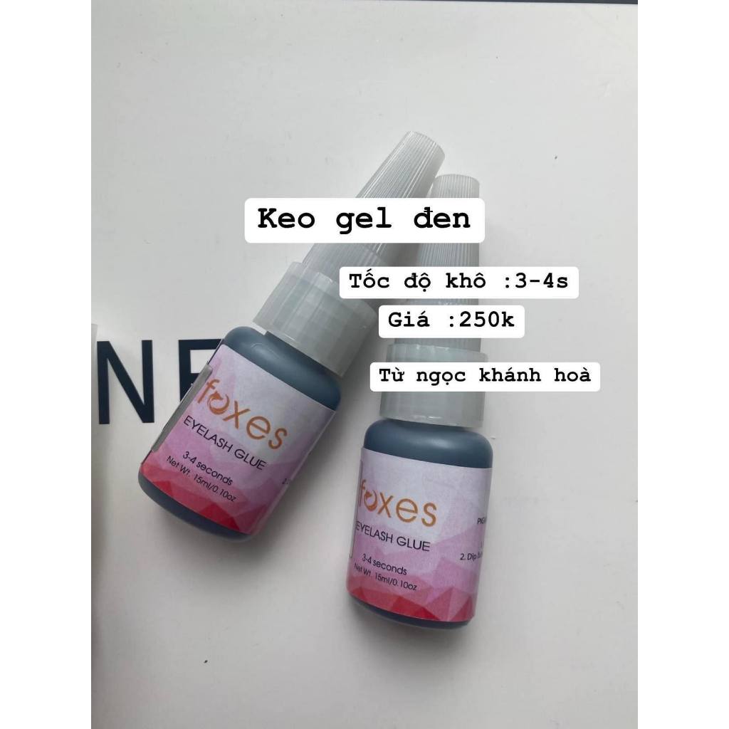 Keo Gel Nối Mi, Keo Trong Và Keo Đen, Keo Foxes