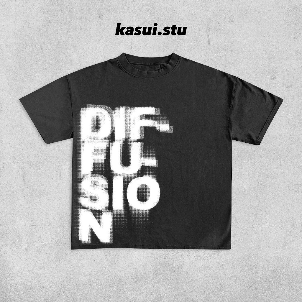 Áo Thun 250GSM Diffusion Form Boxy l Boxy Fit